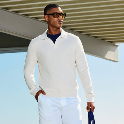 JOHNNY COLLAR COOLING COTTON SWEATER POLO | G/FORE For Sale