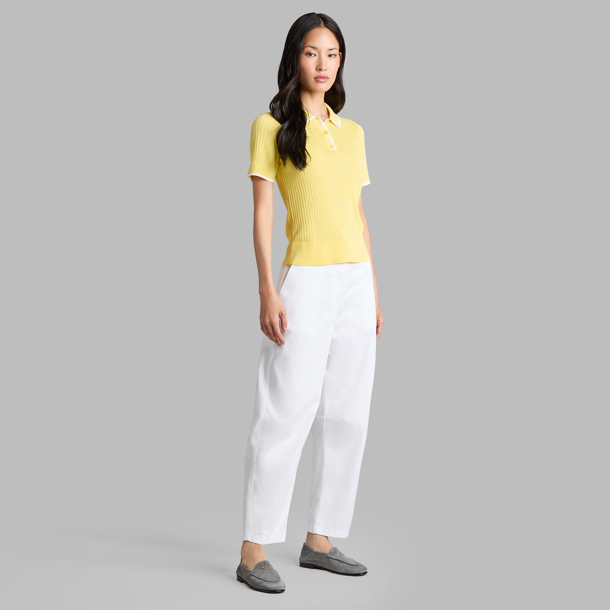 RIBBED KNIT SWEATER POLO | G/FORE Discount