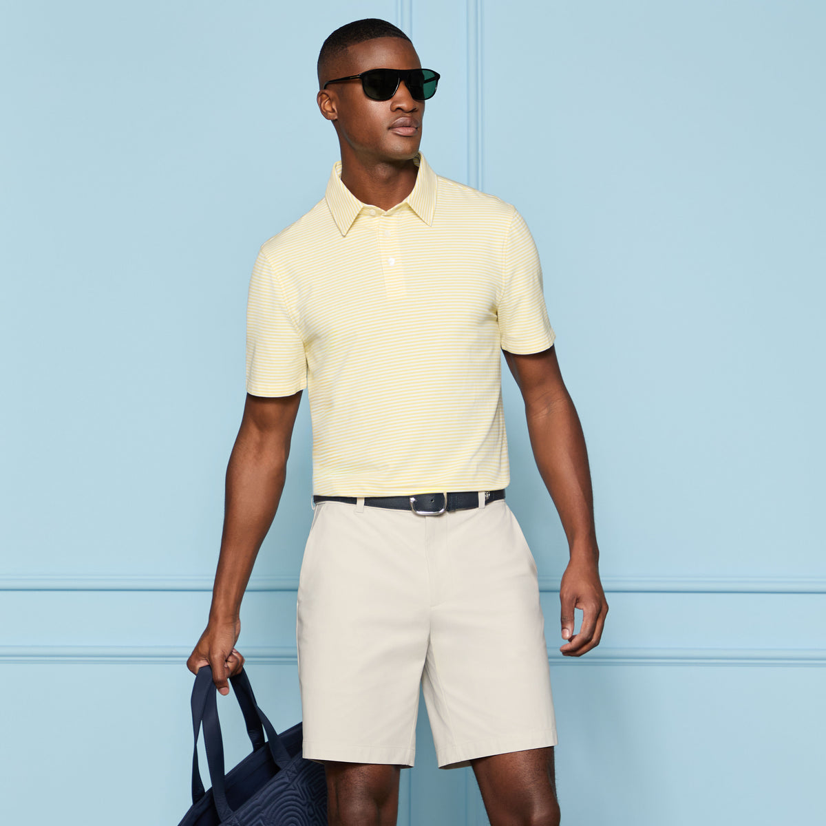 ALL PLAY STRIPE STRETCH KNIT POLO | G/FORE On sale