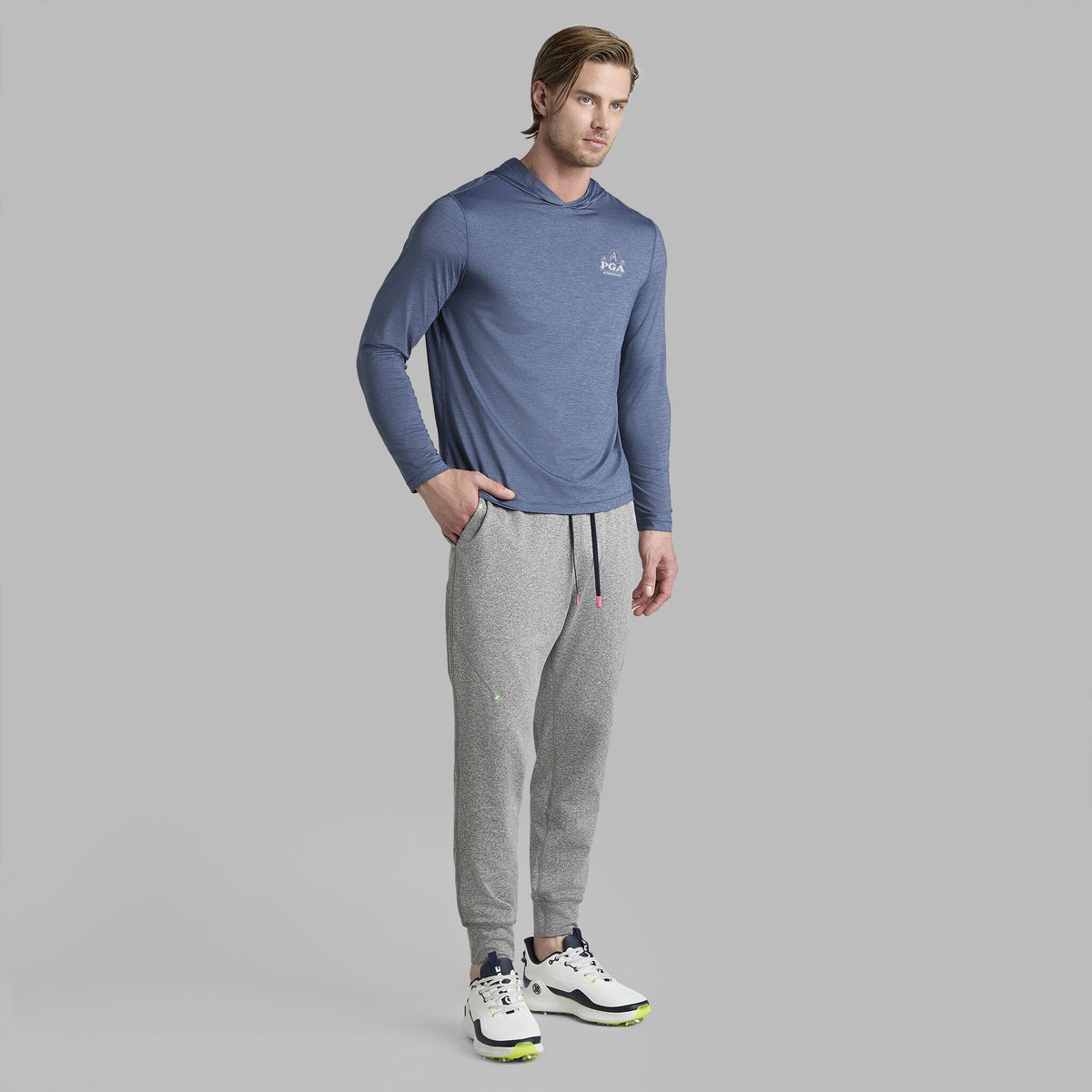 2026 PGA MÉLANGE ICE NYLON HOODIE |PULLOVERS & QUARTER-ZIPS |G/FORE | G/FORE Outlet
