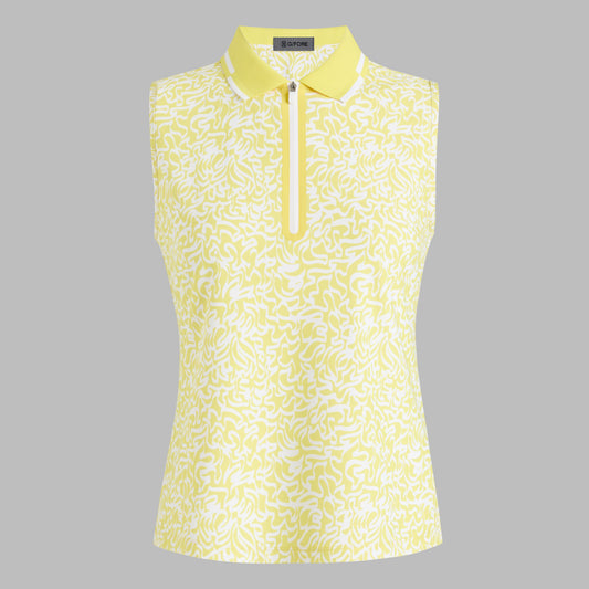 SCRIBBLE TECH PIQUÉ SLEEVELESS POLO | G/FORE US