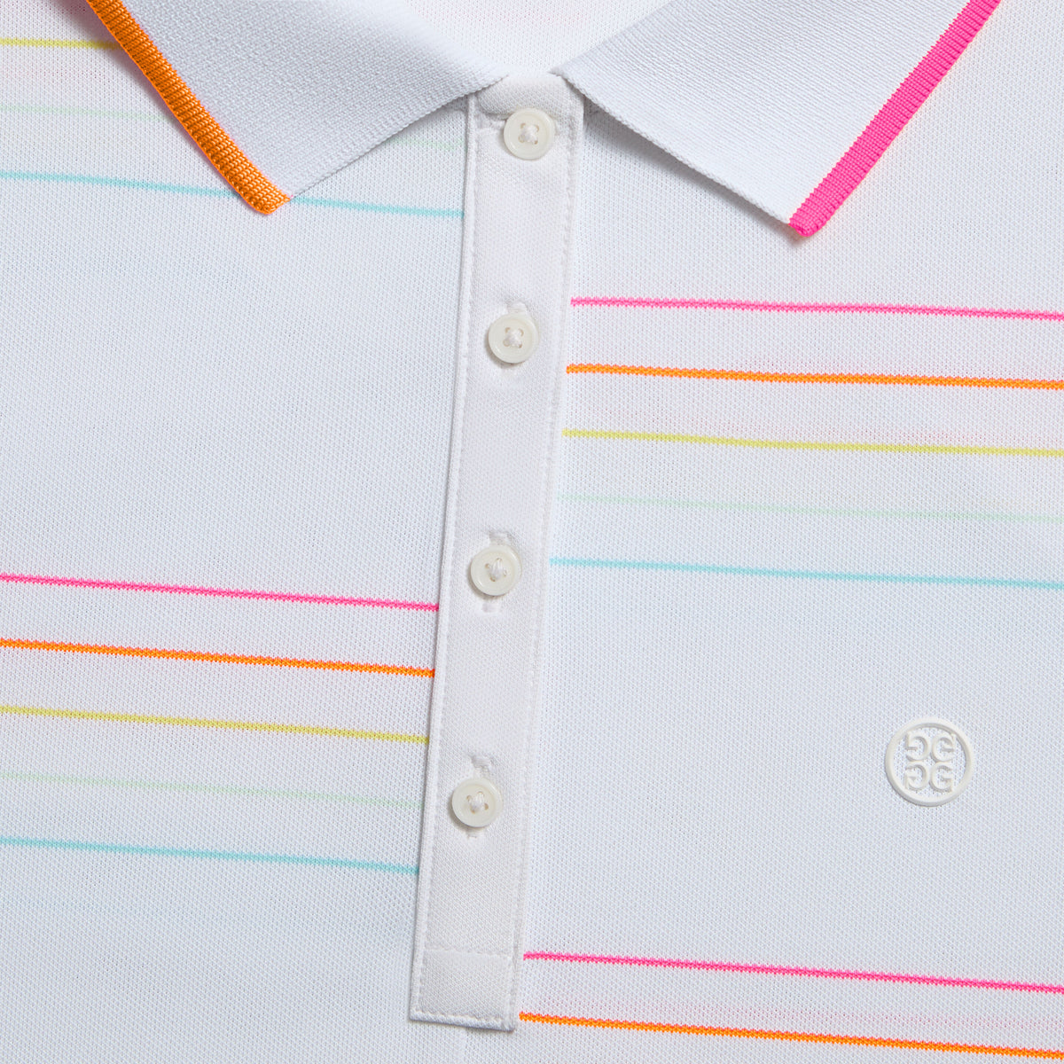 OFFSET STRIPE TECH PIQUÉ SLEEVELESS POLO | G/FORE Outlet