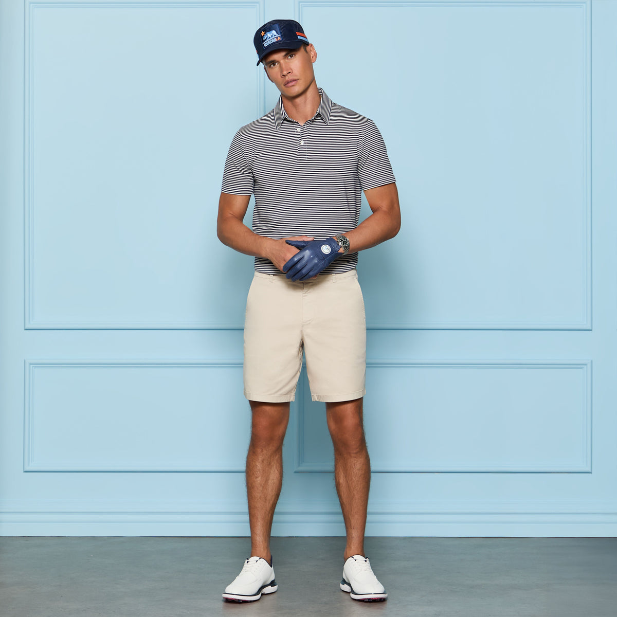 ALL PLAY STRIPE STRETCH KNIT POLO | G/FORE Near me