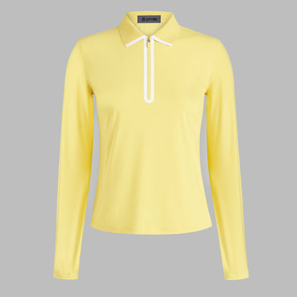 SILKY TECH NYLON LONG SLEEVE 1/4 ZIP POLO | G/FORE For Sale