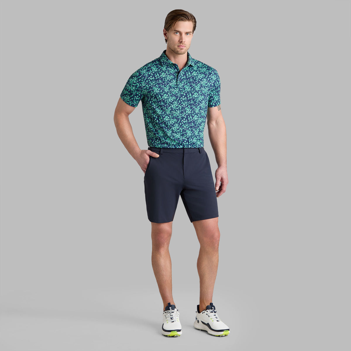 SCATTERED DITZY TECH JERSEY POLO | G/FORE Discount