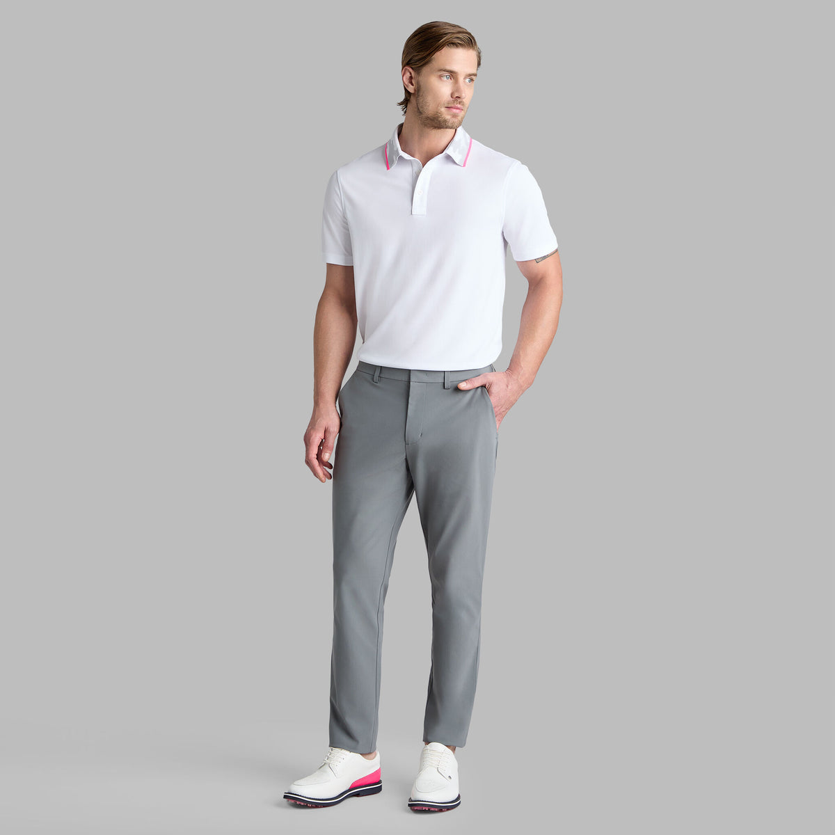 CAMO COLLAR PERFORMANCE PIQUE POLO | G/FORE Online