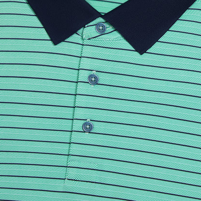 HERRINGBONE STRIPE TECH JERSEY POLO | G/FORE Discount