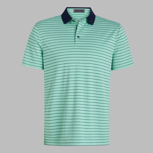 HERRINGBONE STRIPE TECH JERSEY POLO | G/FORE Discount