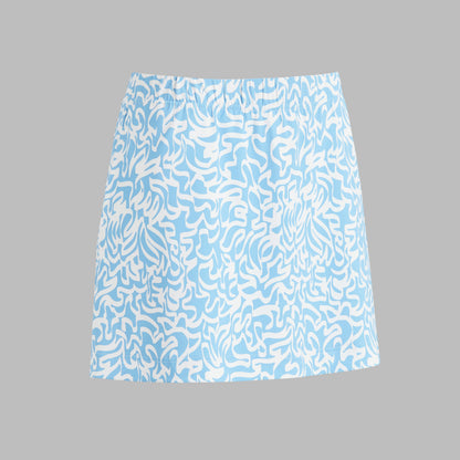 SCRIBBLE PERFORMANCE TWILL A-LINE SKORT | G/FORE For Sale