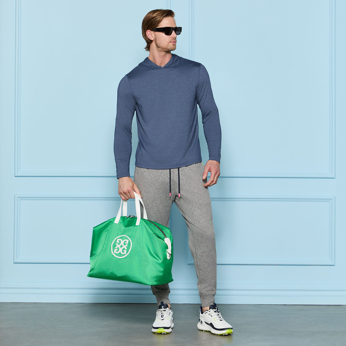 MÉLANGE ICE NYLON HOODIE |PULLOVERS & QUARTER-ZIPS |G/FORE | G/FORE US