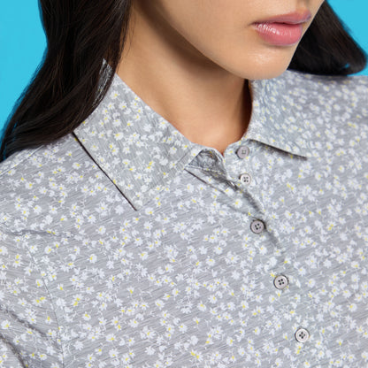 DITSY FLORAL TECH JERSEY LONG SLEEVE POLO | G/FORE New