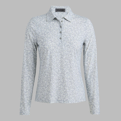 DITSY FLORAL TECH JERSEY LONG SLEEVE POLO | G/FORE New