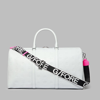 EMBOSSED SKULL & TEES LEATHER WEEKENDER | G/FORE On sale