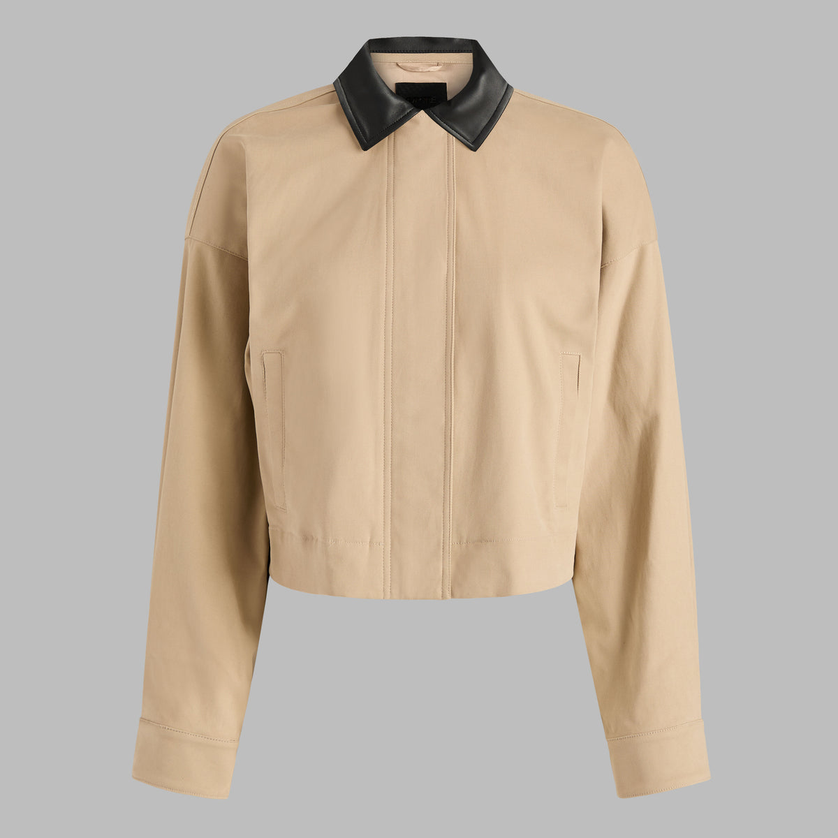 LTD RELEASE LEATHER COLLAR TRI-COTTON CROPPED JACKET | G/FORE New