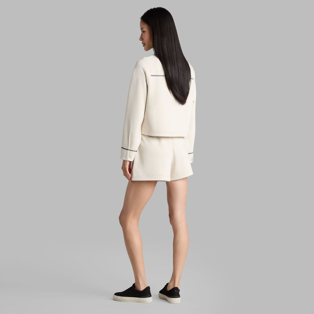 COZY DOUBLE KNIT CROPPED COLLARED JACKET | G/FORE Discount