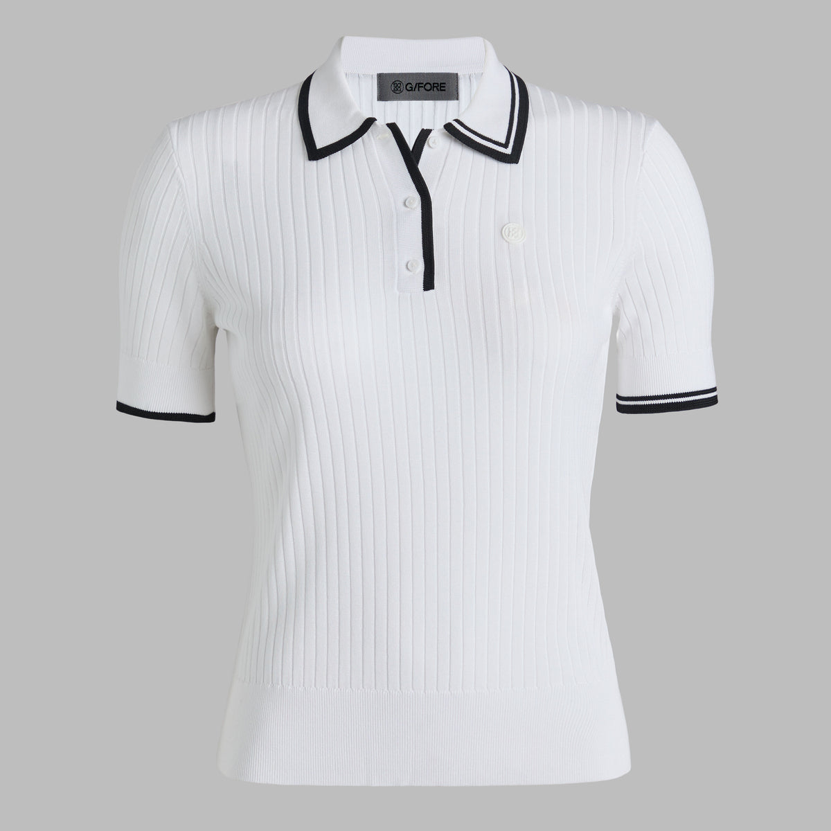 RIBBED KNIT SWEATER POLO | G/FORE