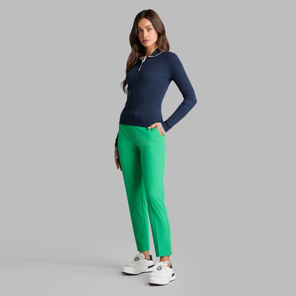 VISCOSE BLEND LONG SLEEVE KNIT POLO | G/FORE Near me