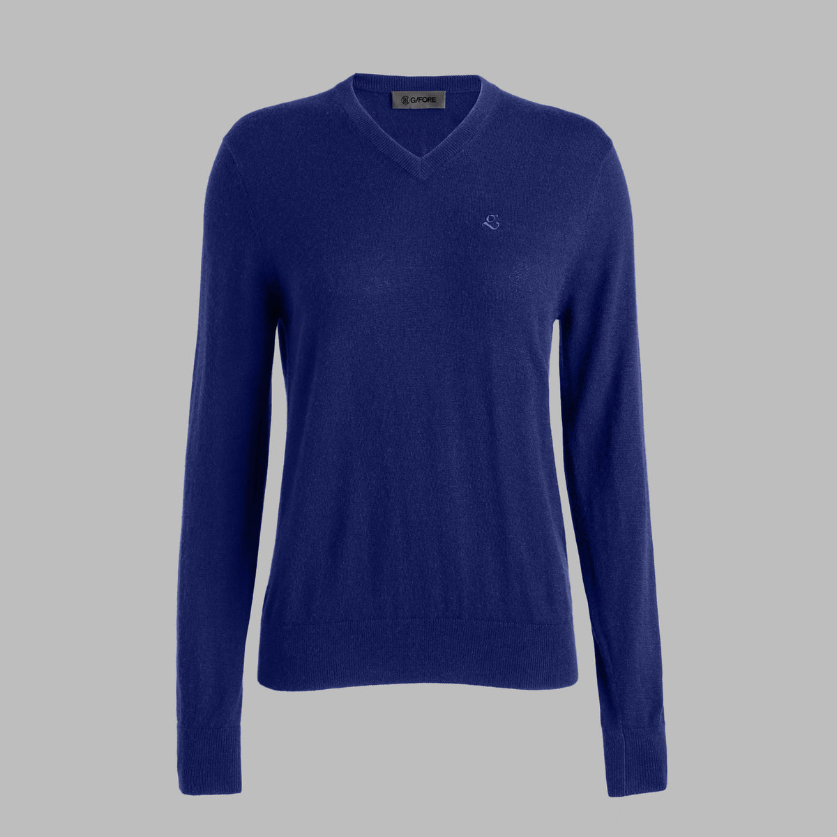 G SCRIBE VERSE V NECK CASHMERE SWEATER | G/FORE For Sale