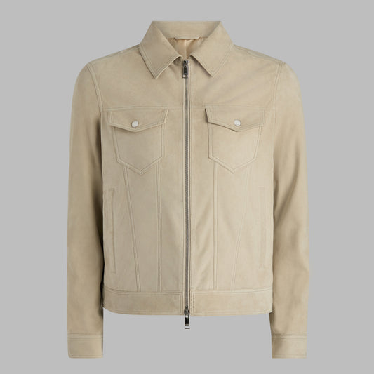 SUEDE TRUCKER JACKET | G/FORE Discount