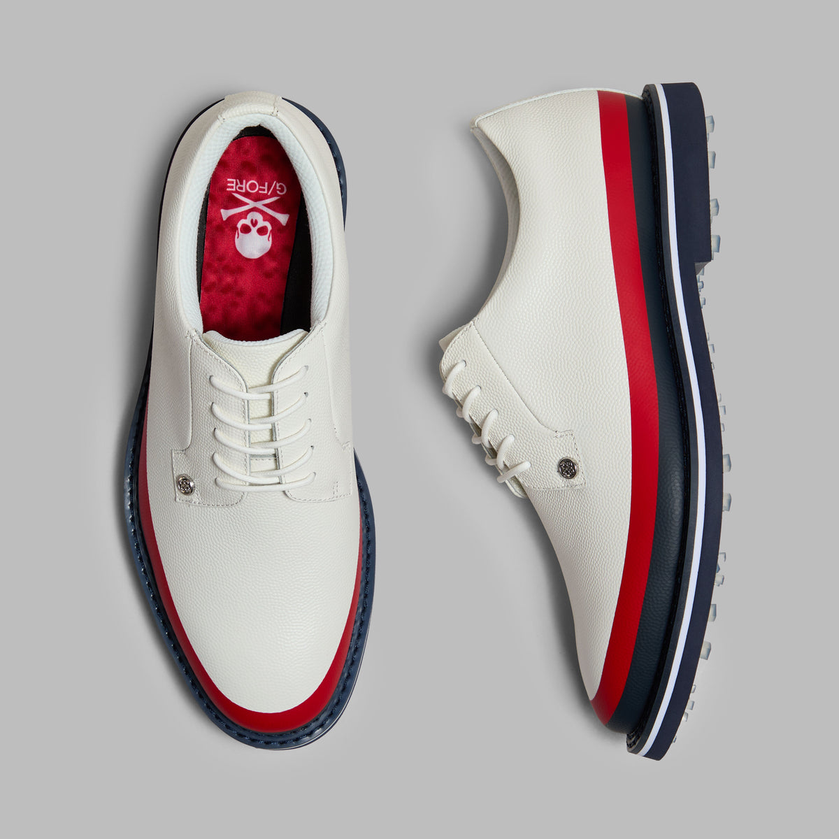 GALLIVANTER TUXEDO STRIPE LEATHER GOLF SHOE | G/FORE US