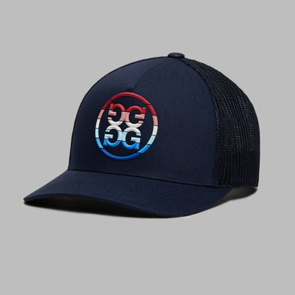 GRADIENT CIRCLE G'S MID TRUCKER HAT |HATS | G/FORE Outlet