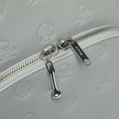 EMBOSSED SKULL & TEES LEATHER BACKPACK | G/FORE On sale