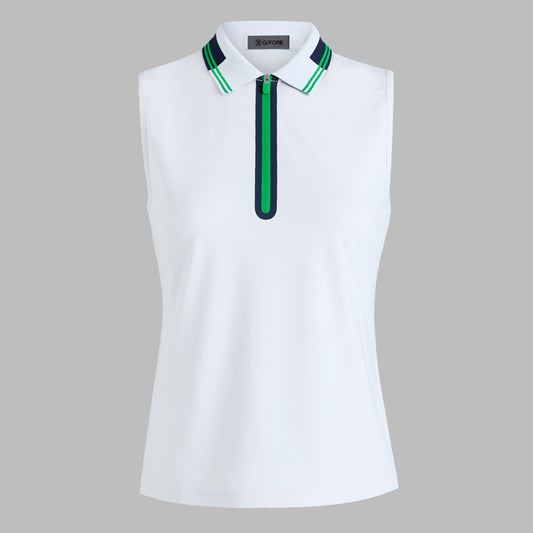 CONTRAST TECH PIQUÉ SLEEVELESS POLO | G/FORE Near me