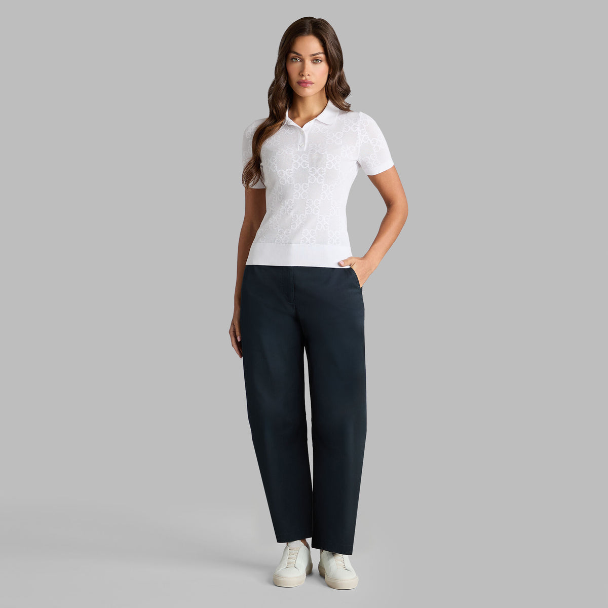 POINTELLE G SWEATER POLO | G/FORE