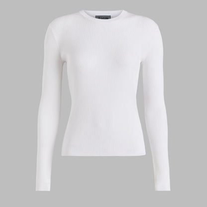 COTTON BLEND RIB KNIT FITTED TOP | G/FORE Outlet