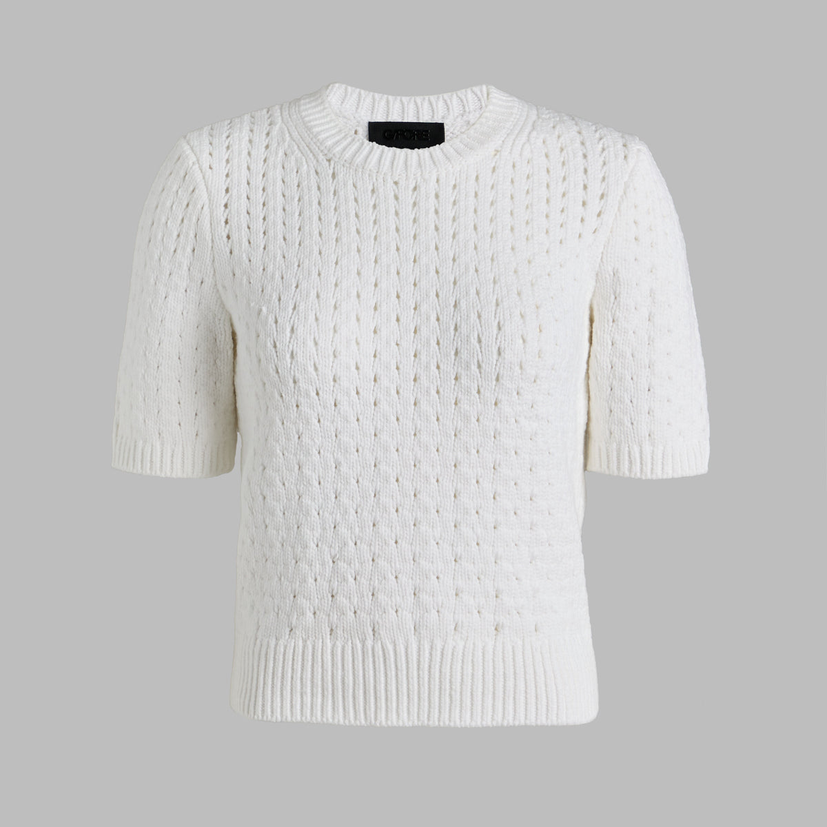 LTD RELEASE VILLA COTTON BLEND CROPPED SHORT SLEEVE SWEATER | G/FORE New
