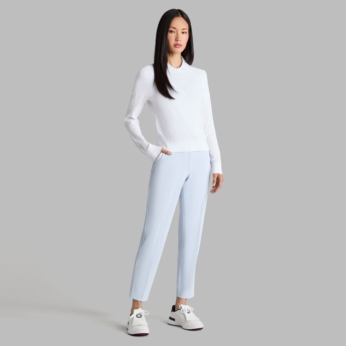 POINTELLE G CREWNECK SWEATER | G/FORE Online