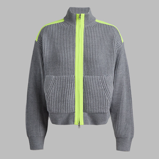 FUNNEL NECK MERINO WOOL SWEATER JACKET | G/FORE For Sale