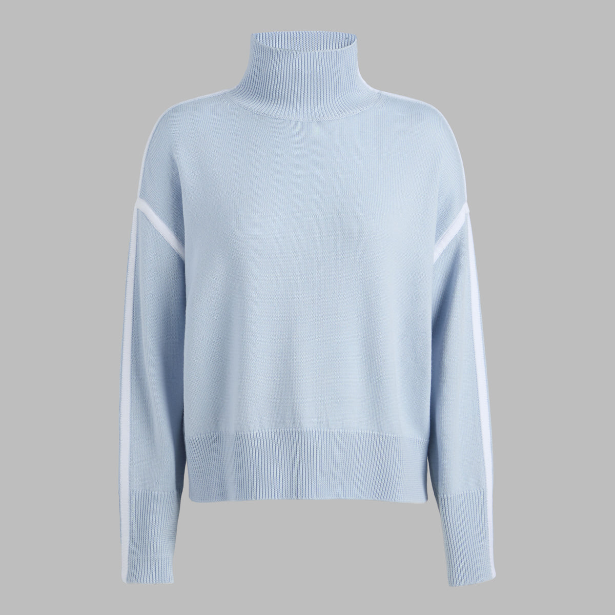 MERINO WOOL CONTRAST STRIPE TURTLENECK SWEATER | G/FORE Outlet