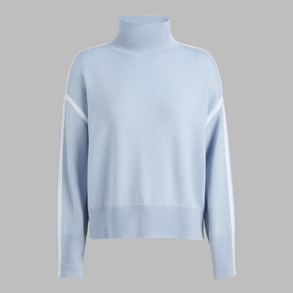 MERINO WOOL CONTRAST STRIPE TURTLENECK SWEATER | G/FORE Outlet