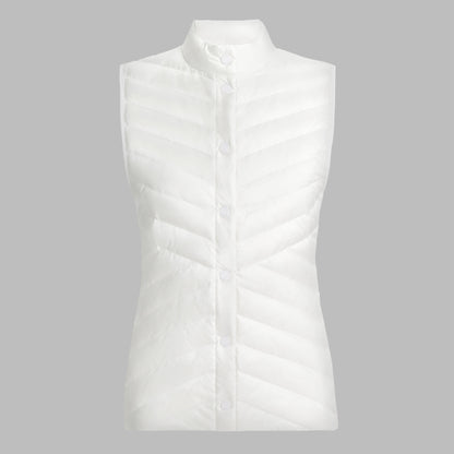 V-DOWN QUILTED STRETCH TECH INTERLOCK VEST | G/FORE New