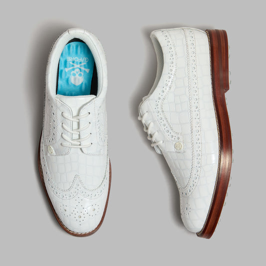 LTD RELEASE GALLIVANTER CROC-EMBOSSED LEATHER LUXE SOLE GOLF SHOE | G/FORE Outlet