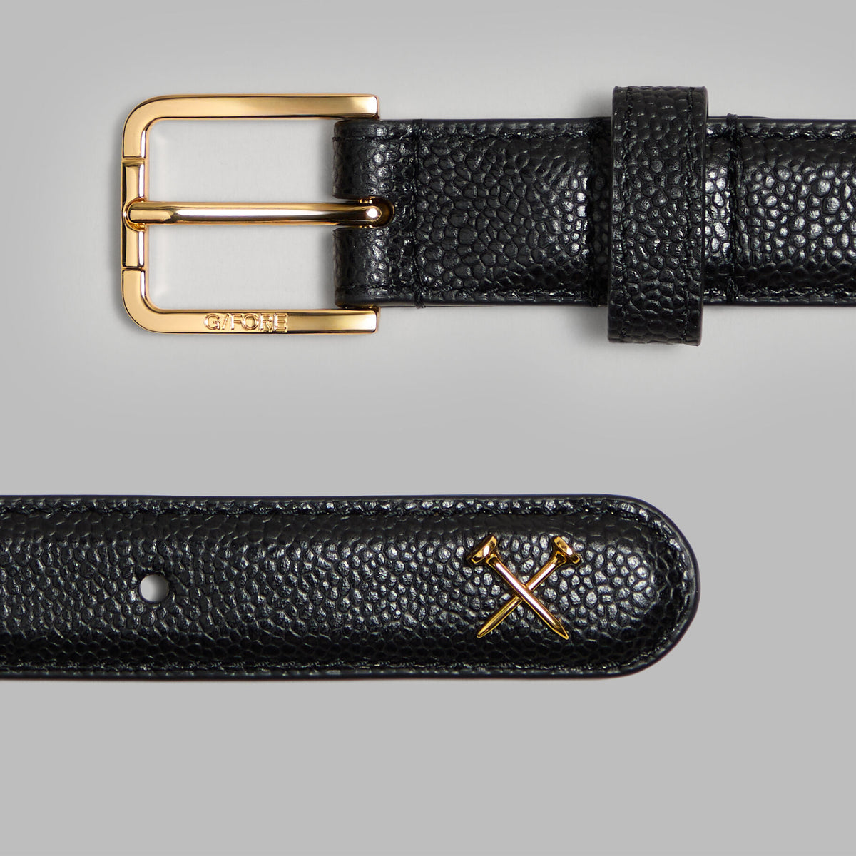 METAL TEES PEBBLE LEATHER BELT | G/FORE On sale