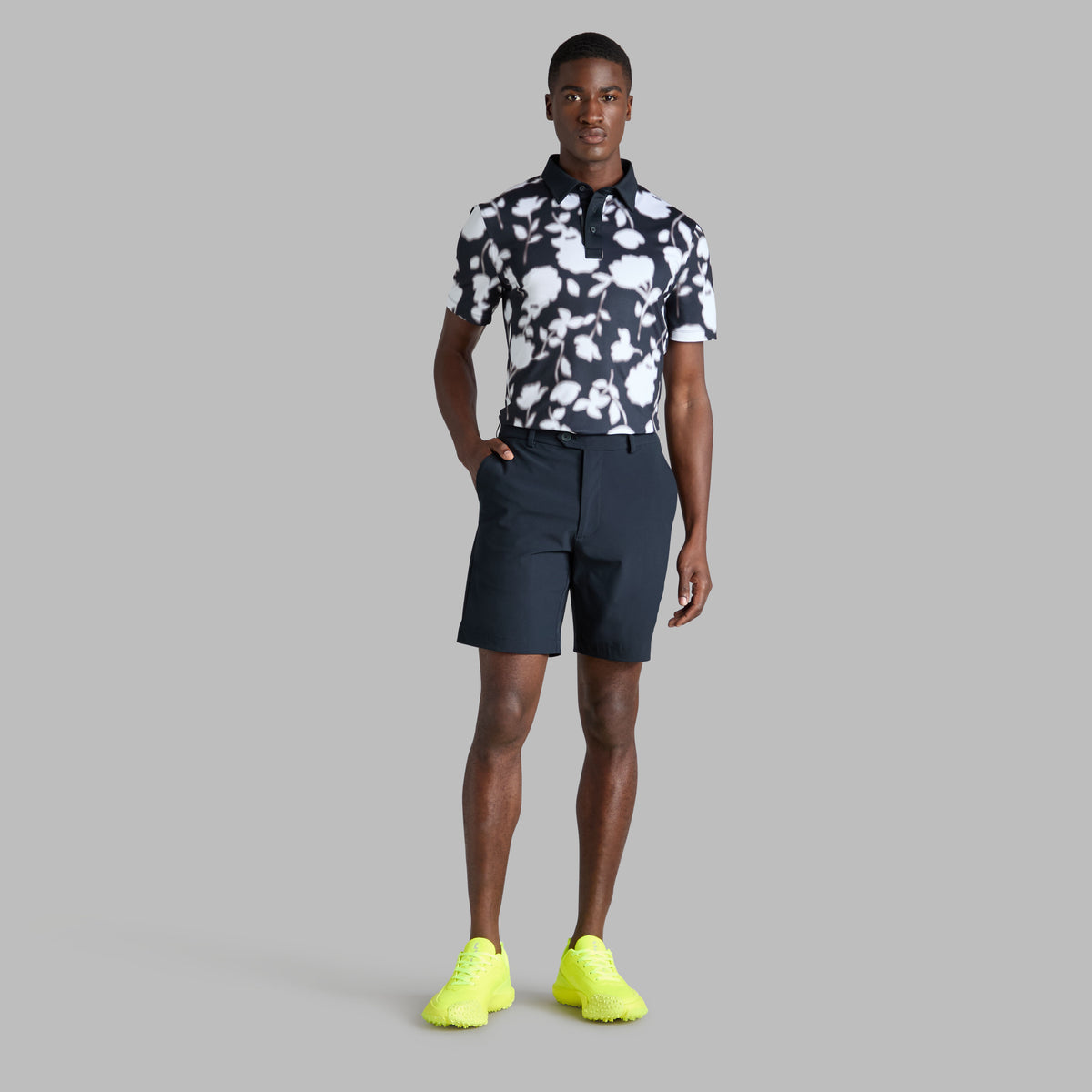 BLUR FLORAL TECH JERSEY POLO | G/FORE Discount